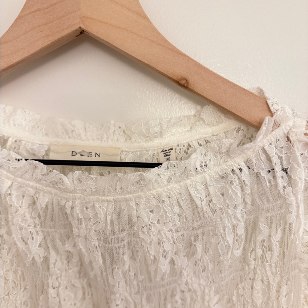 Doen Cream Lace Midi Dress - Picture 10 of 11